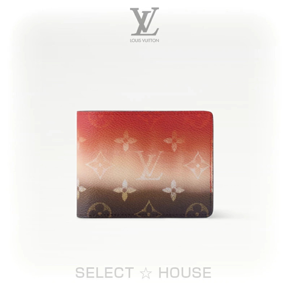 Louis Vuitton Portefeuille Slender Wallet Leather Black